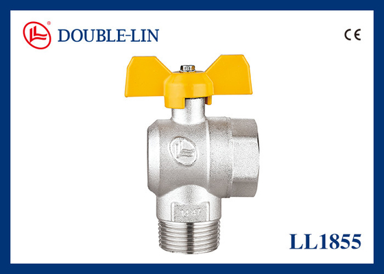 T Kolu Erkek X Dişi M1" X D1" Pirinç Gaz Vanaları