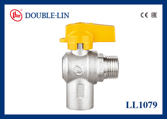 Alüminyum Saplı Dişi x Erkek F1/2"x E1/2" Pirinç Gaz Vanaları
