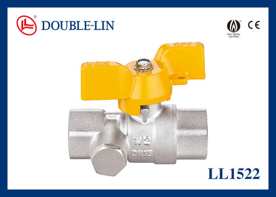 1/2" Dişi X Dişi 5 Bar DIN259 T El Gaz Valfi