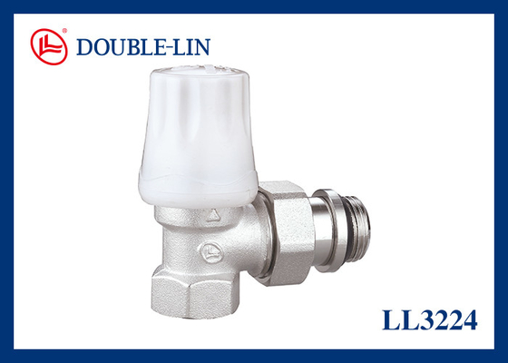 Açı Tipi El Radyatör Valfi DIN259 Fil 32°F 248°F Çalışma Sıcaklığı Boyutu 1/2"den 3/4"ye kadar