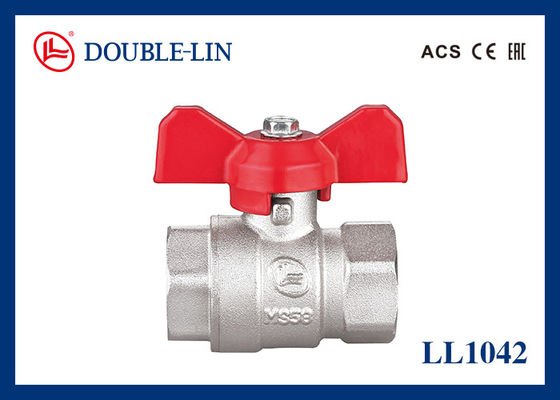 1/4" - 1 1/4" Dişi X Dişi 25 Bar Pirinç Küresel Vana, T Kolu ile