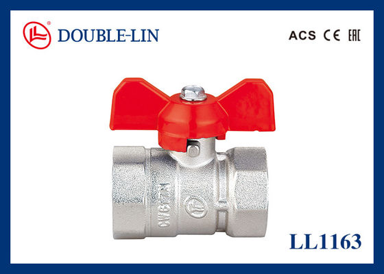 1/2 " - 1 " Dişi X Dişi Azaltılmış Akışlı 16 Bar Pirinç Küresel Vana, T Kolu ile