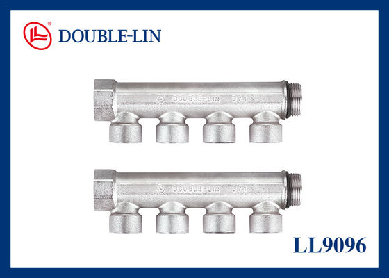 4 Yol Merkezi Mesafe 36mm F1/2'' Bakır Manifold