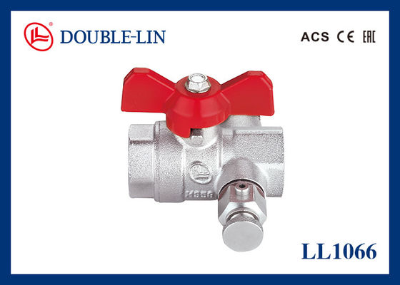 1 "Kadın X Kadın EAC Brass Ball Valves With Drain Cock
