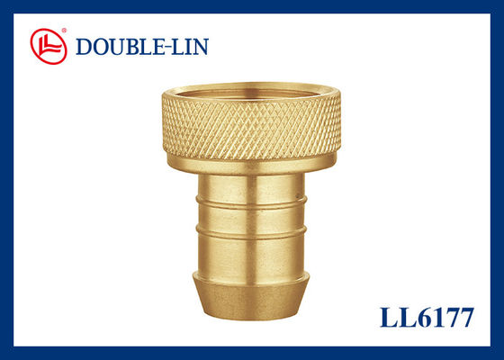 F1/2" x 14,3 mm 2 Parçalı Pirinç Dişi Hortum Konnektörü