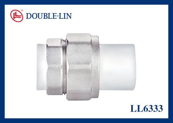63mm Çift Rakorlu PPR Pirinç Dişli Bağlantı Parçaları