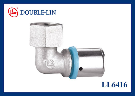 F1/2"×16-2.0 Pirinç Dişi Dirsek Gevşek Somunlu