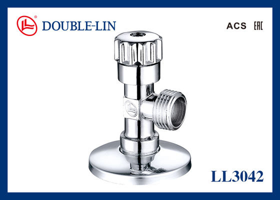 Cilalı Krom Kaplamalı 1/2" x 3/8" Pirinç Köşe Vanalar