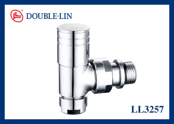 Cilalı Krom Kaplamalı 1/2"×15mm Pirinç TRV Radyatör Vanaları