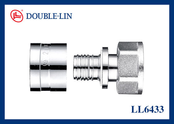 16×F3/4" Pirinç Dişi Düz Rakor Pex Boru Bağlantı Parçaları