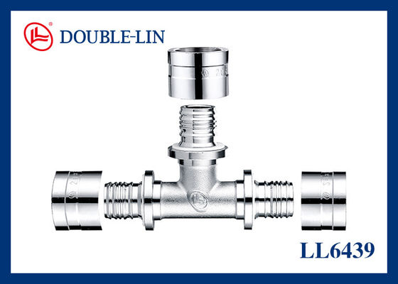 ISO228 Fil 16×16×16mm Bakır Pex Boru T Bağlantısı
