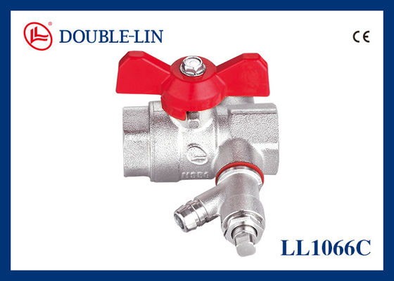 1/2 "den 1 "ye kadar bakır T kolu top valfi DIN 259 ve BS2779