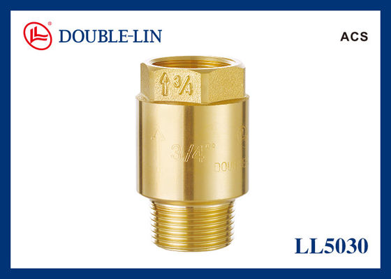 DIN259 Thread 2" Brass Spring Check Valves Kadın X Kadın
