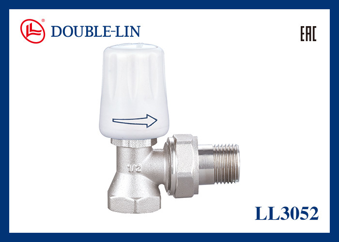 Açı Radyatör Vanası 1/2" 3/4" Boyut BS2779 Dişli 0°C ila 120°C Çalışma Sıcaklığı