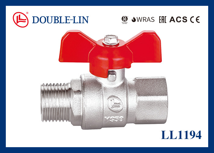 1/4 " - 1 1/4 " Erkek X Dişi Uzun Dişli 25 Bar Pirinç Küresel Vana, T Kolu ile