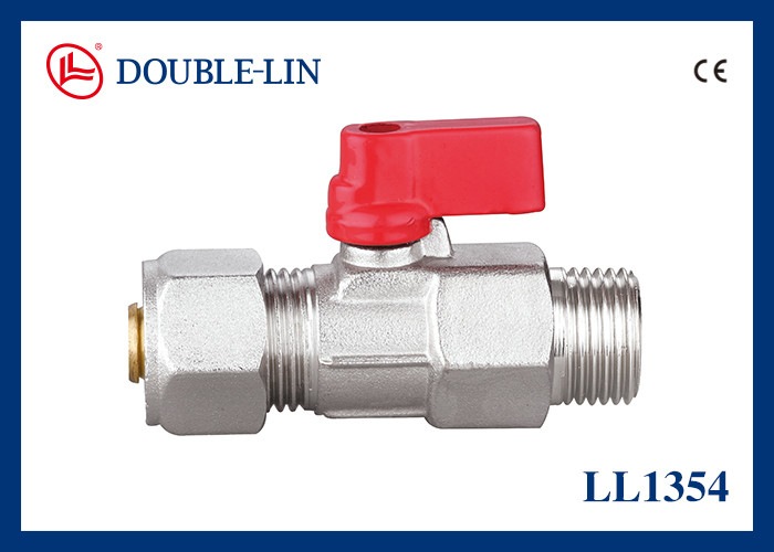 M1/2" X 16-2.0 Pirinç Mini Küresel Vana 16 Bar (232 Psi)